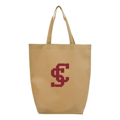 Santa Clara Broncos Logo Q-Tees Non-Woven Gusset Bottom Tote