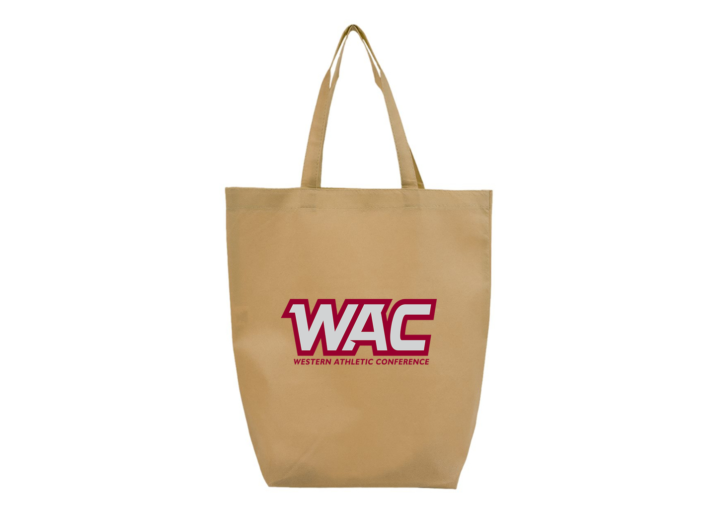 Western Athletic Conference Q-Tees Non-Woven Gusset Bottom Tote