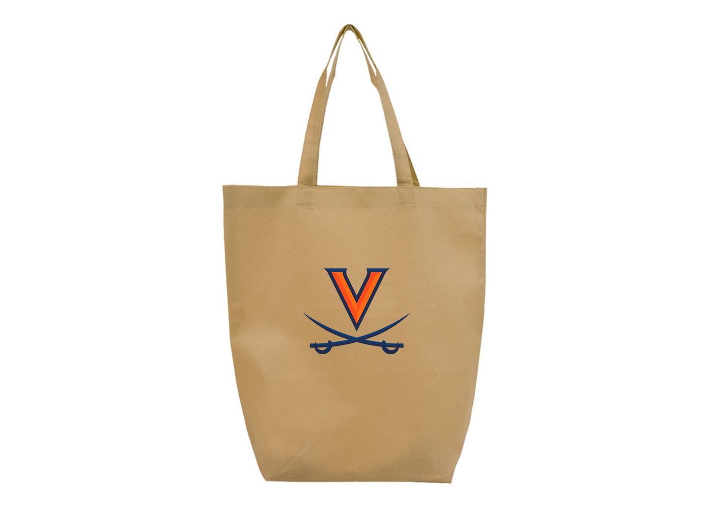 Virginia Cavaliers Q-Tees Non-Woven Gusset Bottom Tote