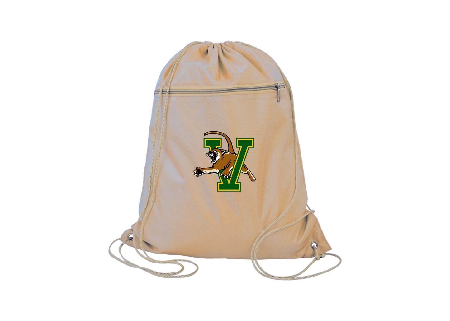 Vermont Catamounts Q-Tees - Polyester Cinchpack