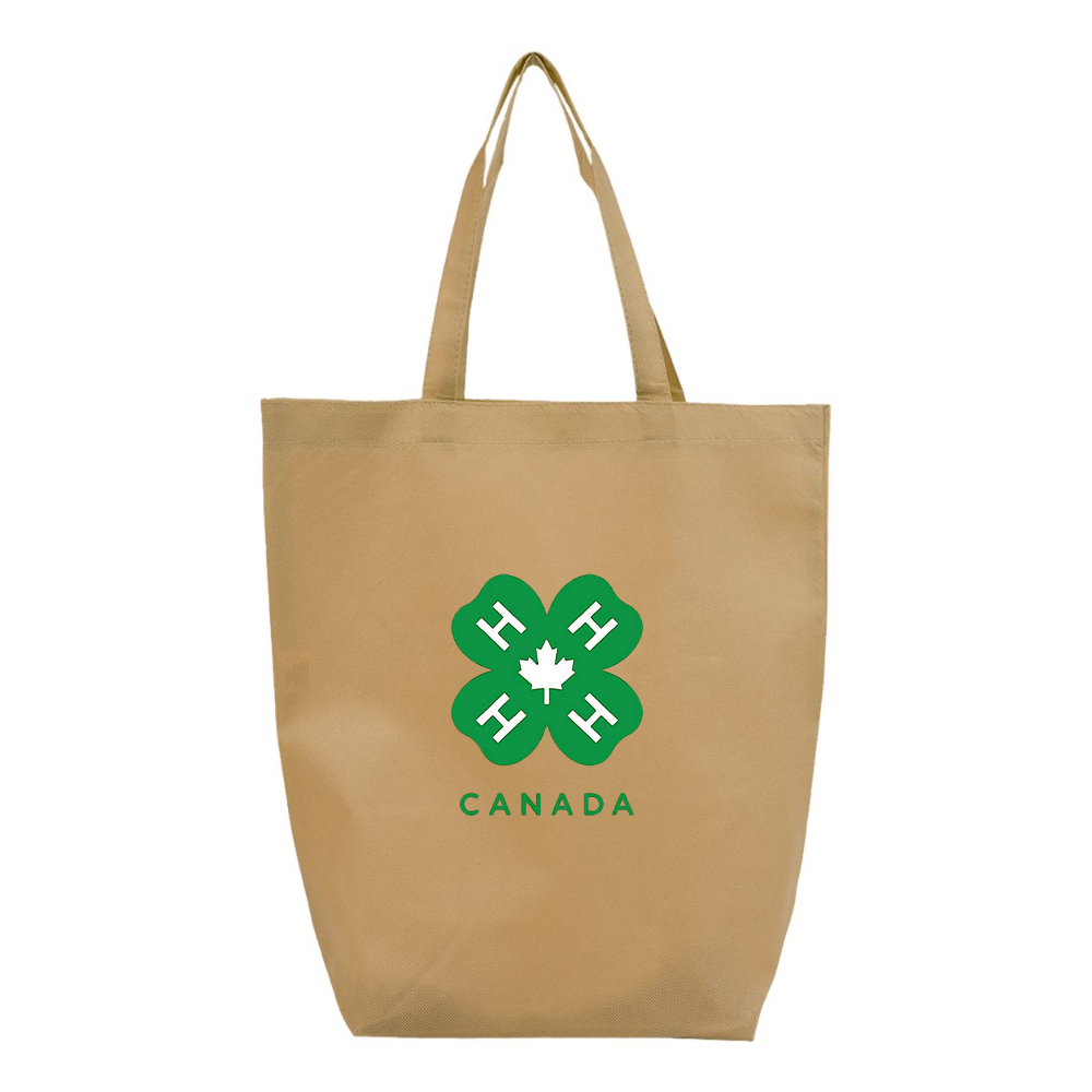 4H Canada Logo Q-Tees Non-Woven Gusset Bottom Tote