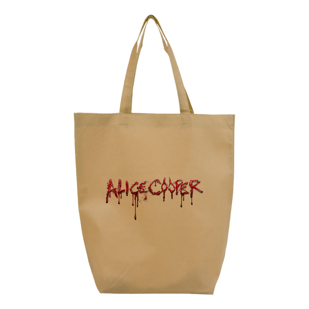 Alice Cooper Logo Q-Tees Non-Woven Gusset Bottom Tote