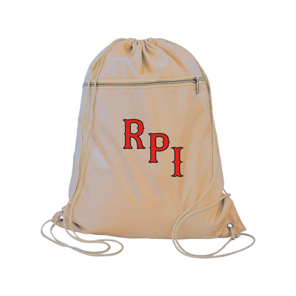 RPI Engineers Logo Q-Tees - Polyester Cinchpack