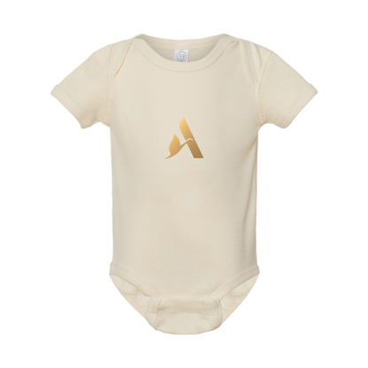 Accor Golden Logo Rabbit Skins Infant Baby Rib Bodysuit