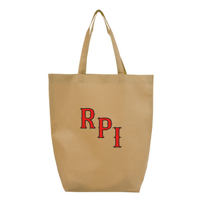 RPI Engineers Logo Q-Tees Non-Woven Gusset Bottom Tote