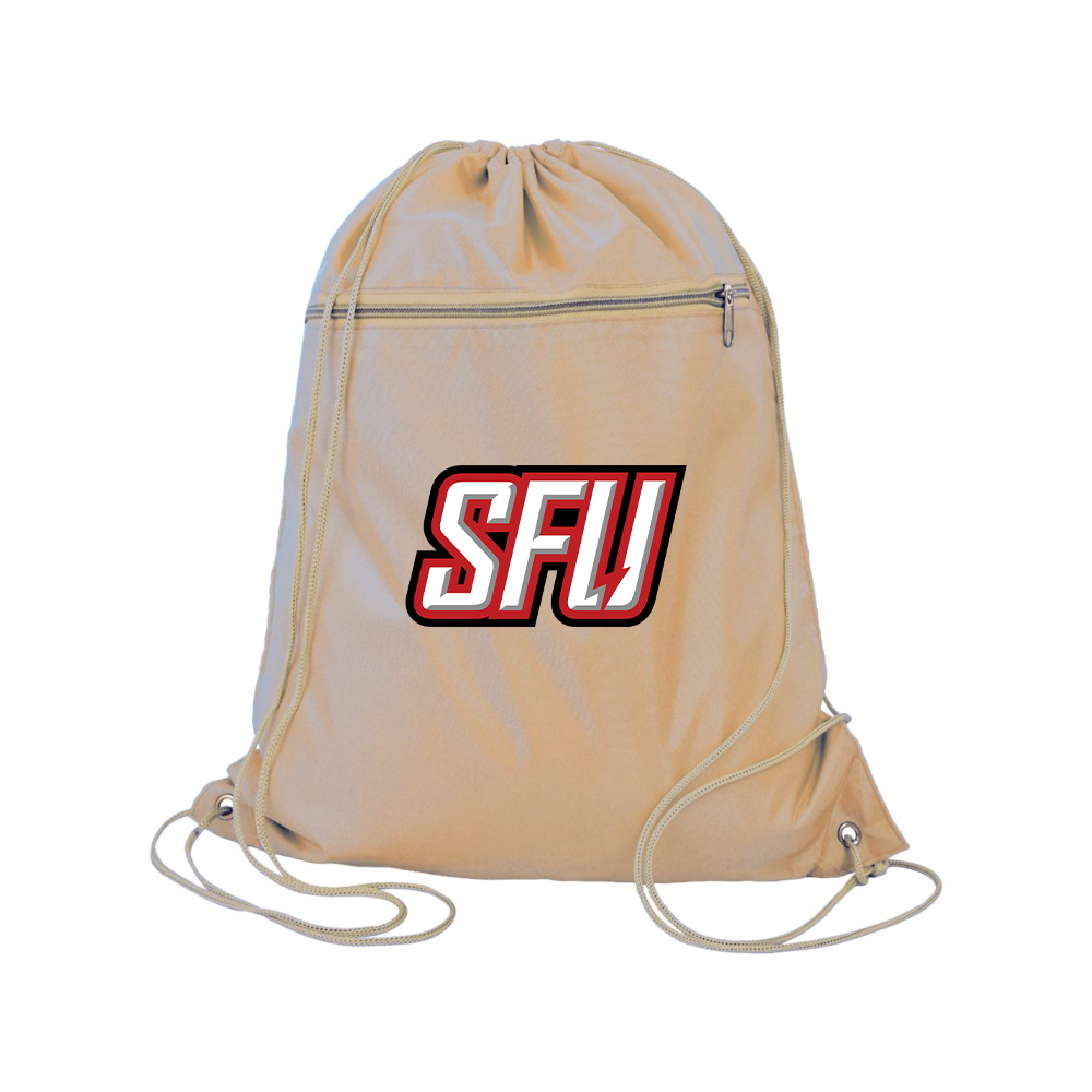 Saint Francis Red Flash Logo Q-Tees - Polyester Cinchpack