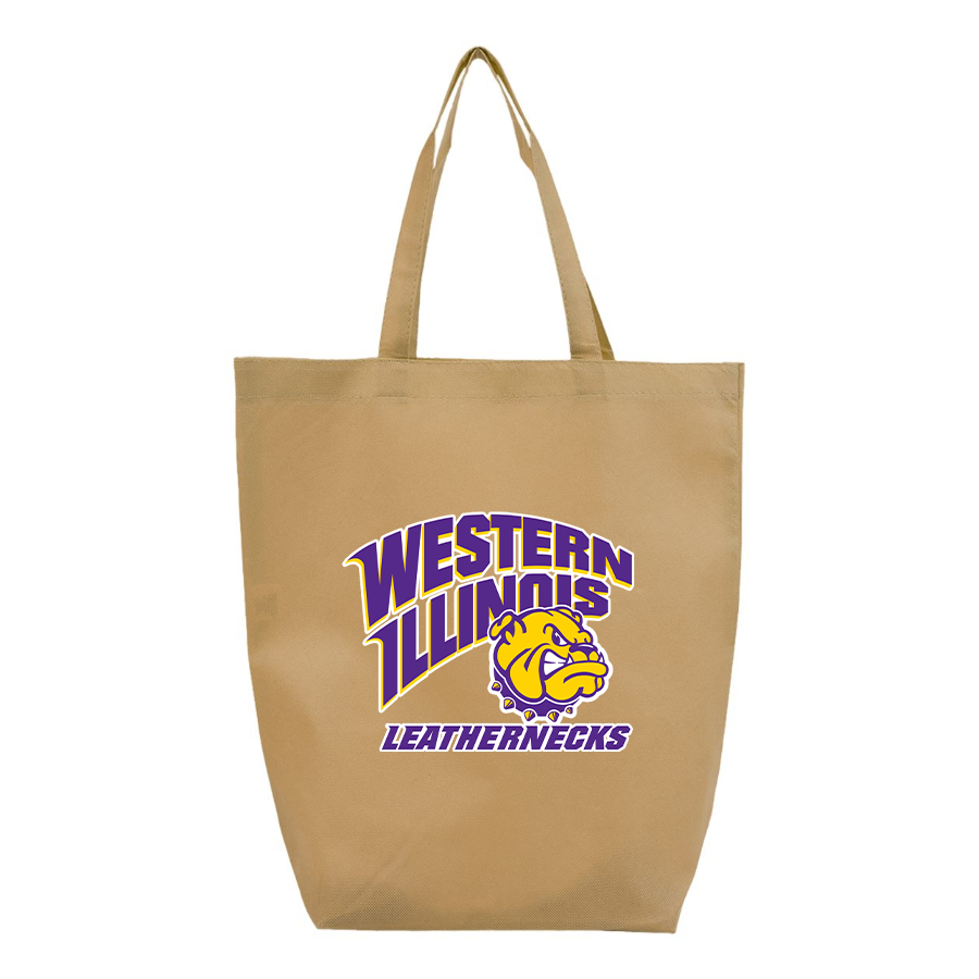 Western Illinois Leathernecks Q-Tees Non-Woven Gusset Bottom Tote