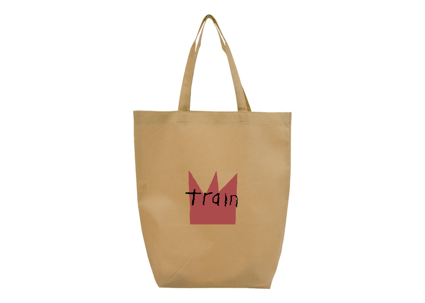 Train Q-Tees Non-Woven Gusset Bottom Tote