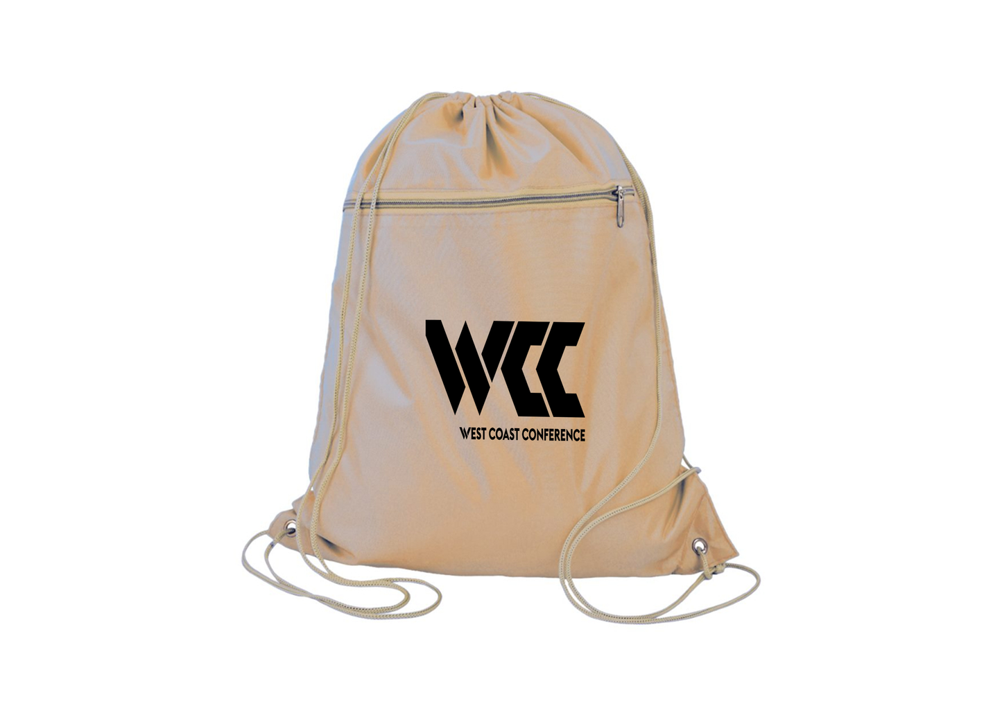 West Coast Conference Q-Tees - Polyester Cinchpack