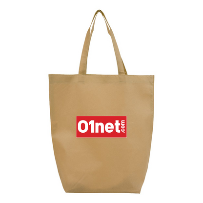 01net Logo Q-Tees Non-Woven Gusset Bottom Tote