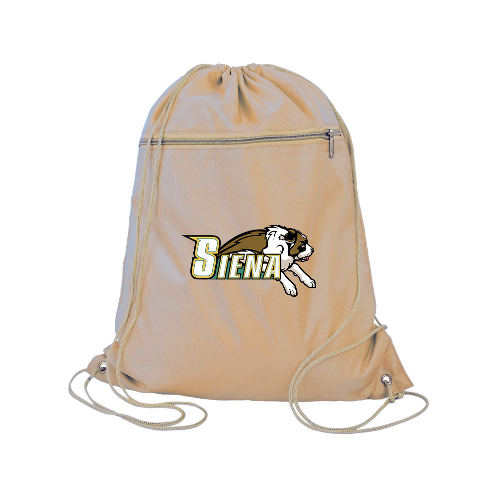 Siena Saints Logo Q-Tees - Polyester Cinchpack