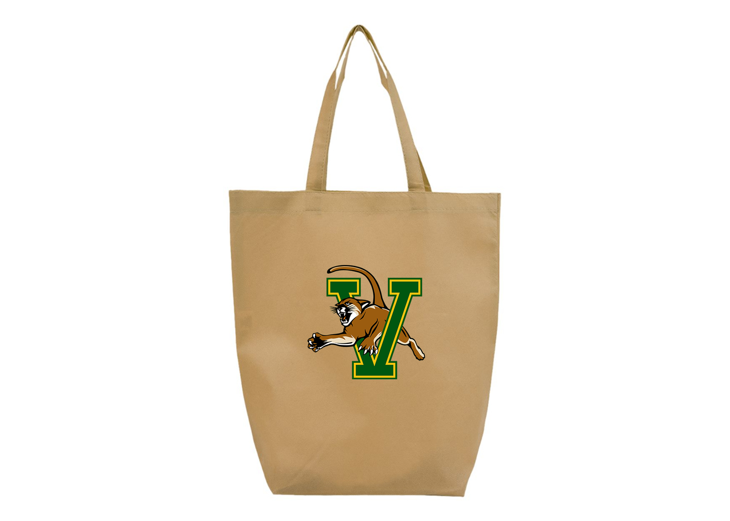 Vermont Catamounts Q-Tees Non-Woven Gusset Bottom Tote