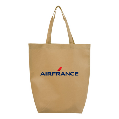 Air France Logo Q-Tees Non-Woven Gusset Bottom Tote