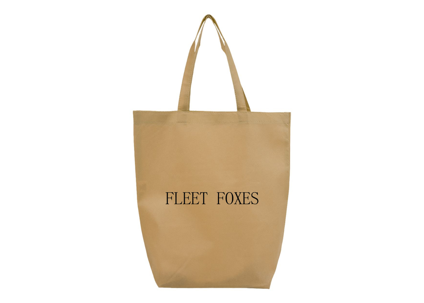 Fleet Foxes Logo Q-Tees Non-Woven Gusset Bottom Tote
