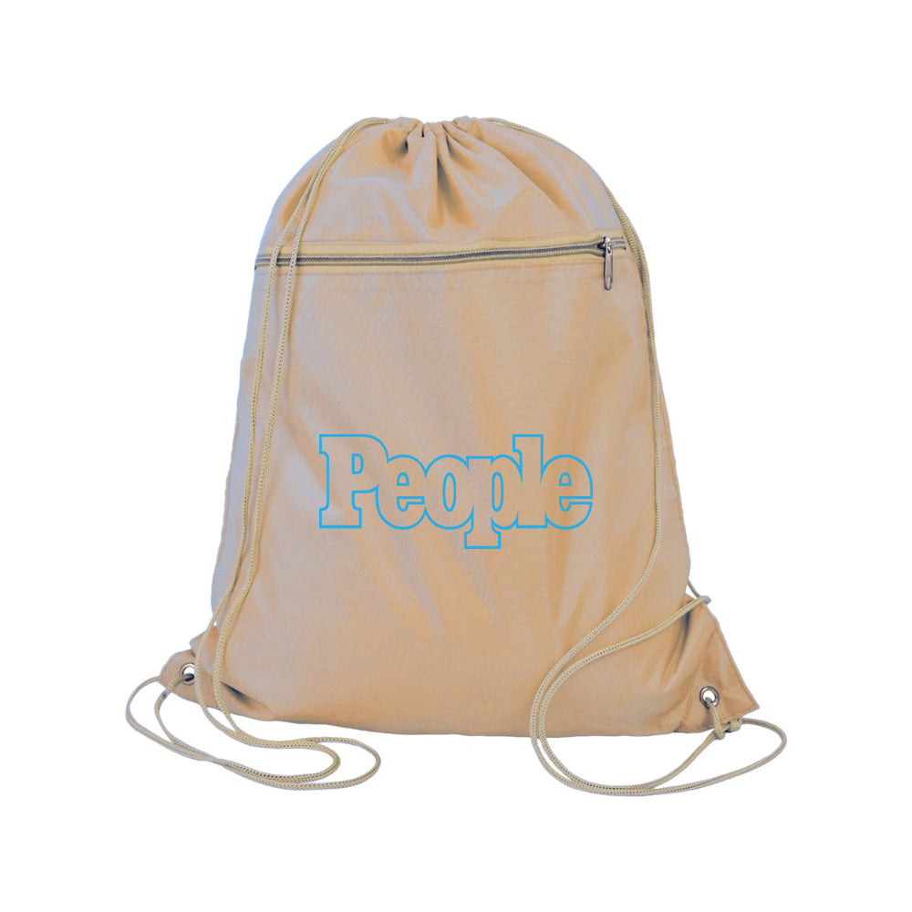 People Magazine Logo Q-Tees - Polyester Cinchpack