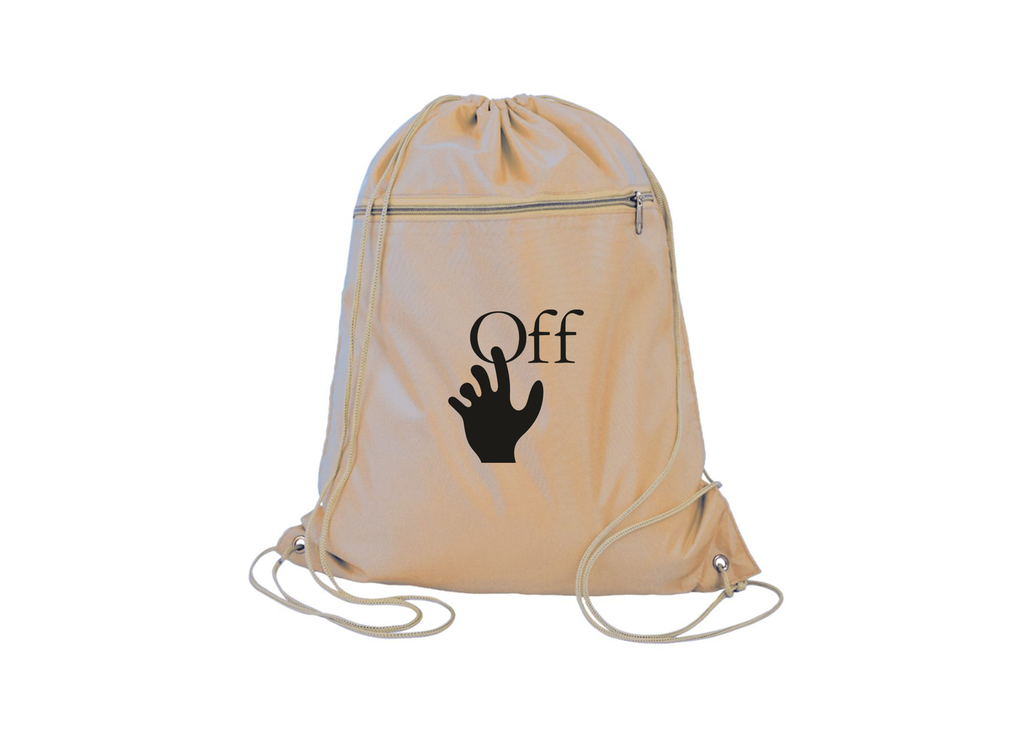 Off-White Hand Q-Tees - Polyester Cinchpack