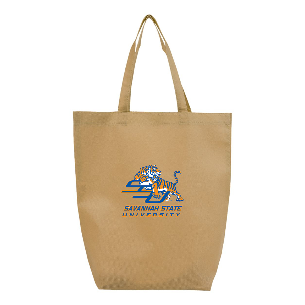 Savannah State Tigers Logo Q-Tees Non-Woven Gusset Bottom Tote