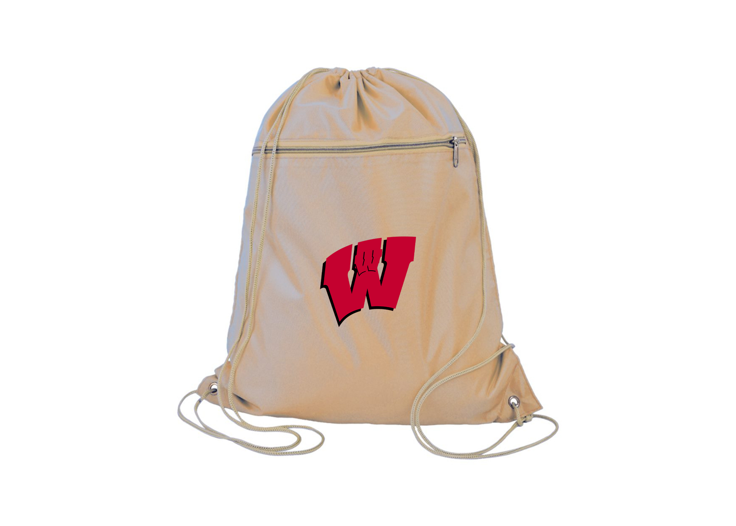 Wisconsin Badgers Q-Tees - Polyester Cinchpack