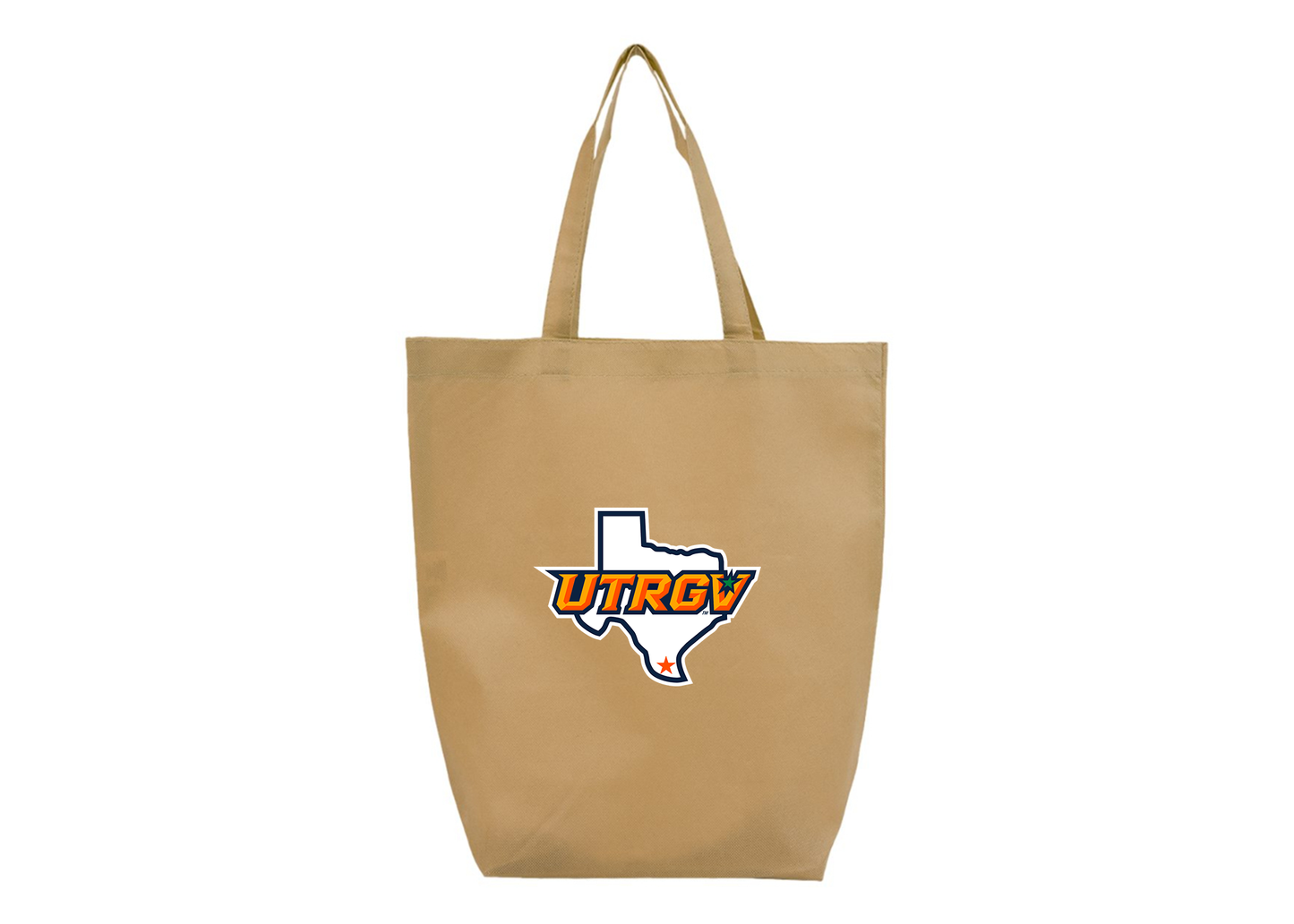 UTRGV Vaqueros Q-Tees Non-Woven Gusset Bottom Tote