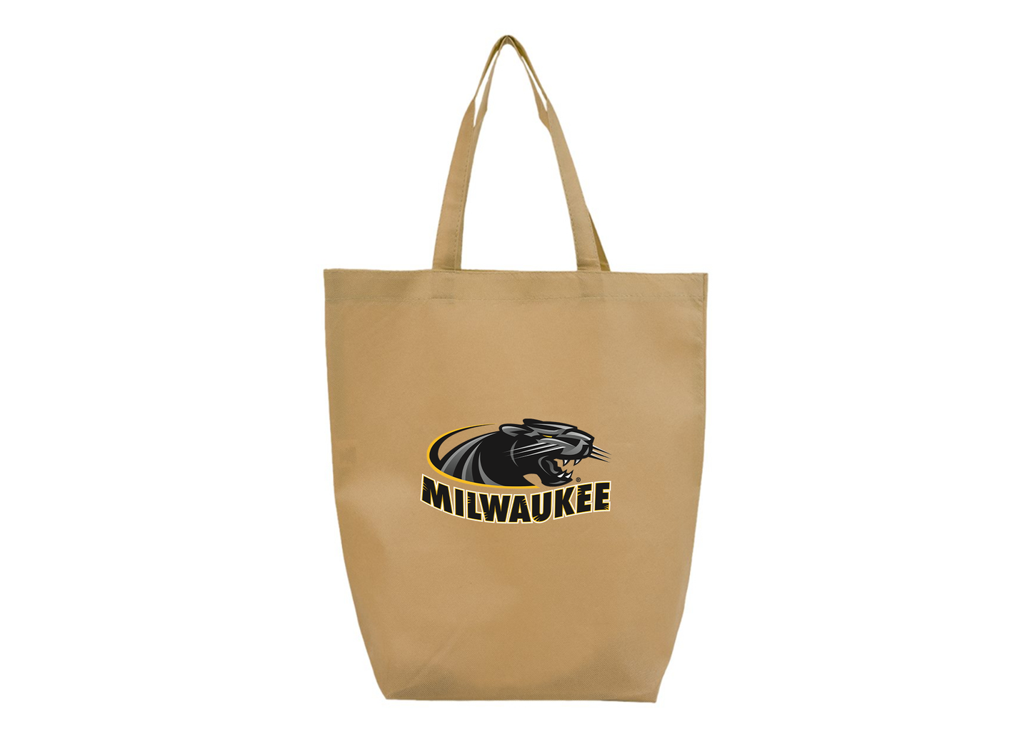 Wisconsin Milwaukee Panthers Q-Tees Non-Woven Gusset Bottom Tote