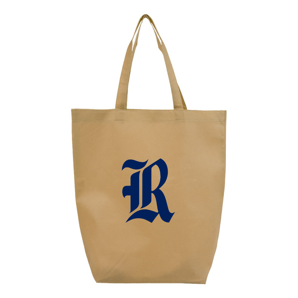 Rice Owls Logo Q-Tees Non-Woven Gusset Bottom Tote