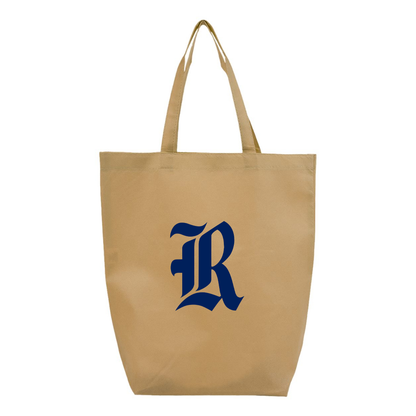 Rice Owls Logo Q-Tees Non-Woven Gusset Bottom Tote