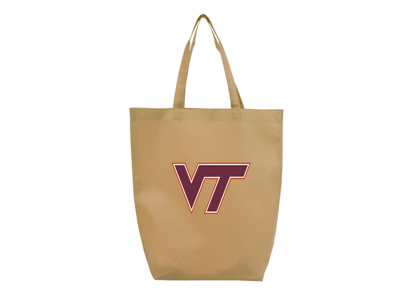 Virginia Tech Hokies Q-Tees Non-Woven Gusset Bottom Tote