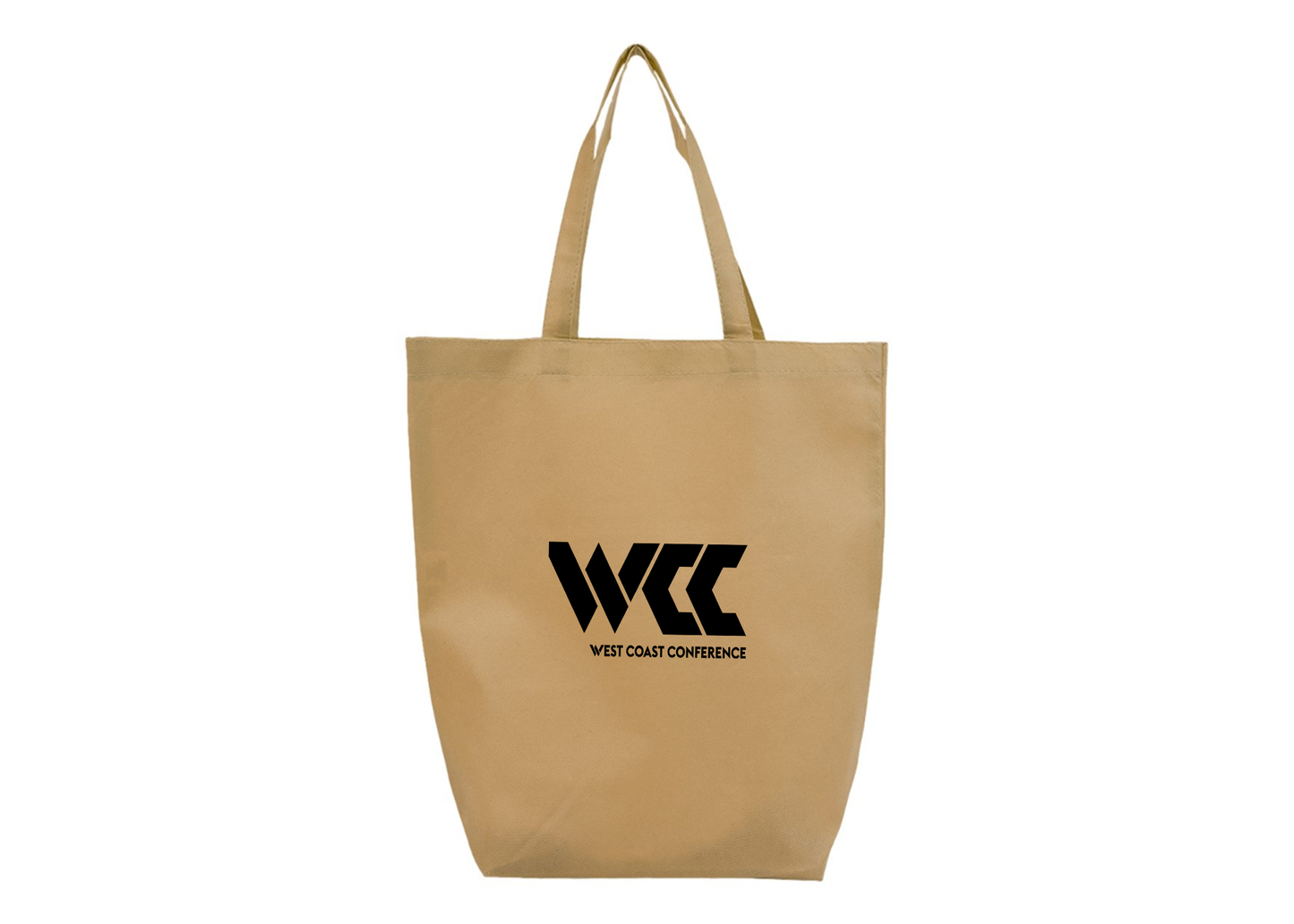 West Coast Conference Q-Tees Non-Woven Gusset Bottom Tote