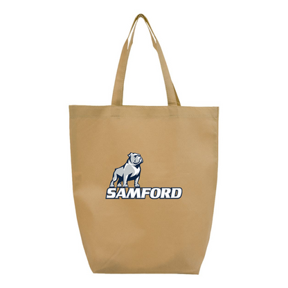 Samford Bulldogs Logo Q-Tees Non-Woven Gusset Bottom Tote