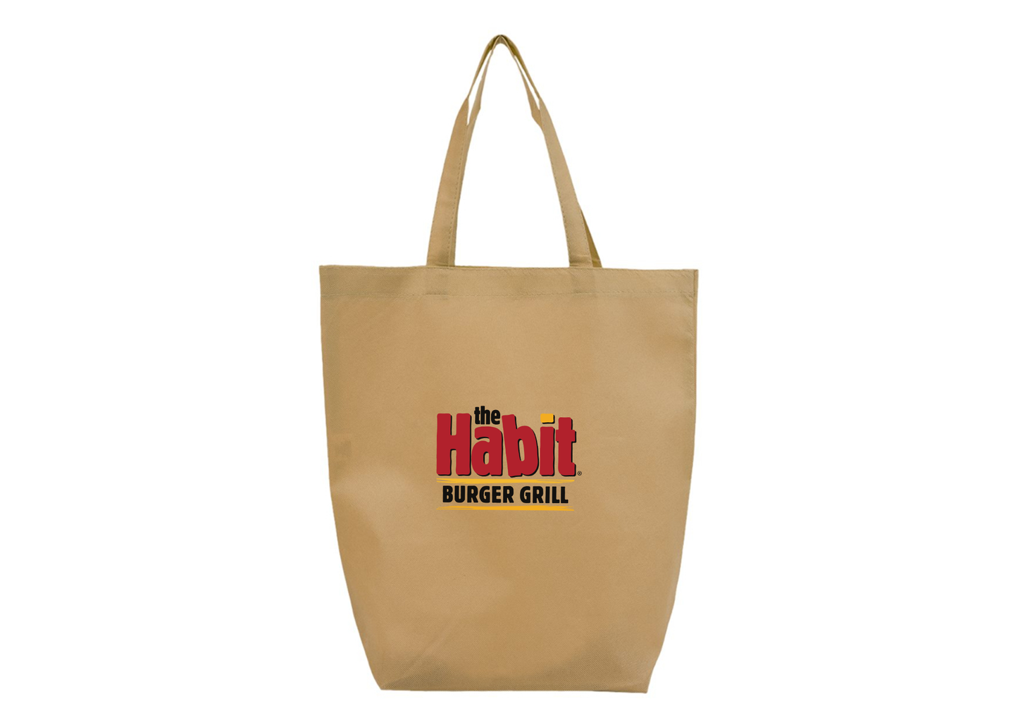 The Habit Burger Grill Q-Tees Non-Woven Gusset Bottom Tote