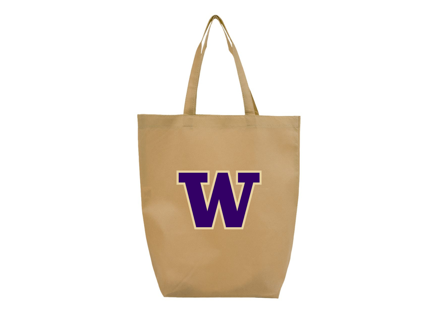 Washington Huskies Q-Tees Non-Woven Gusset Bottom Tote
