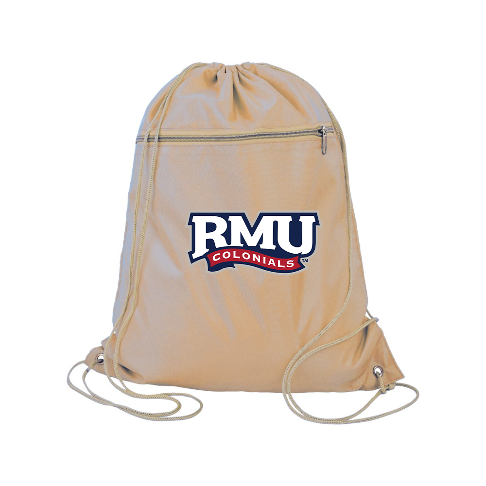 Robert Morris Colonials Logo Q-Tees - Polyester Cinchpack