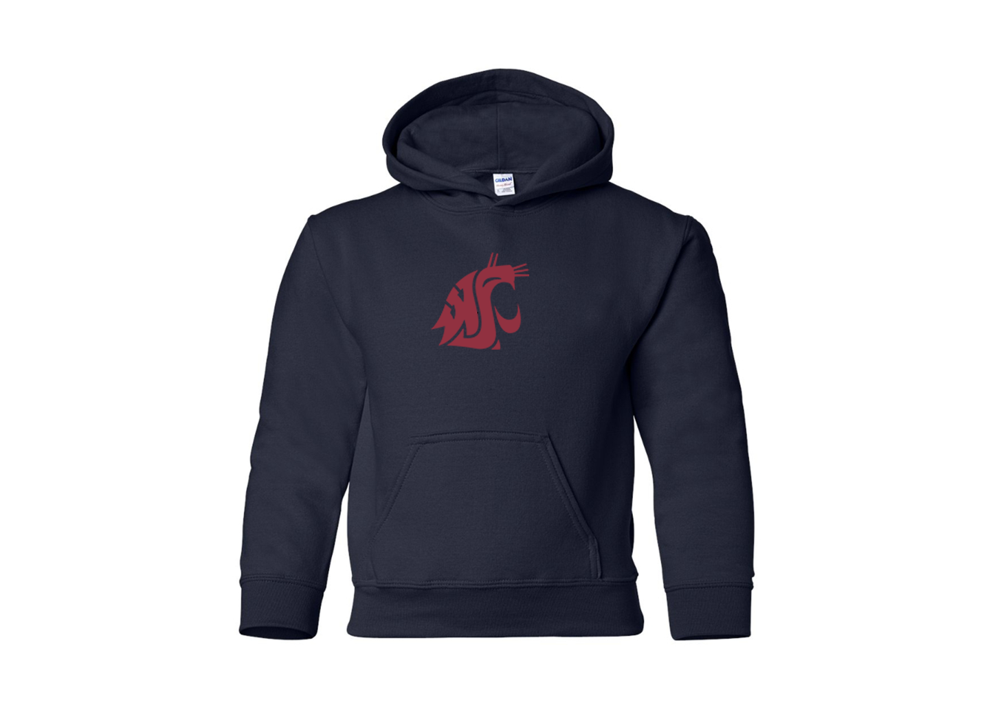 Youth Washington State Cougars Gildan Heavy Blend  Hooded Sweatshirt