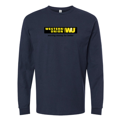 Men's Wastern Union Logo Long Sleeve T-Shirt