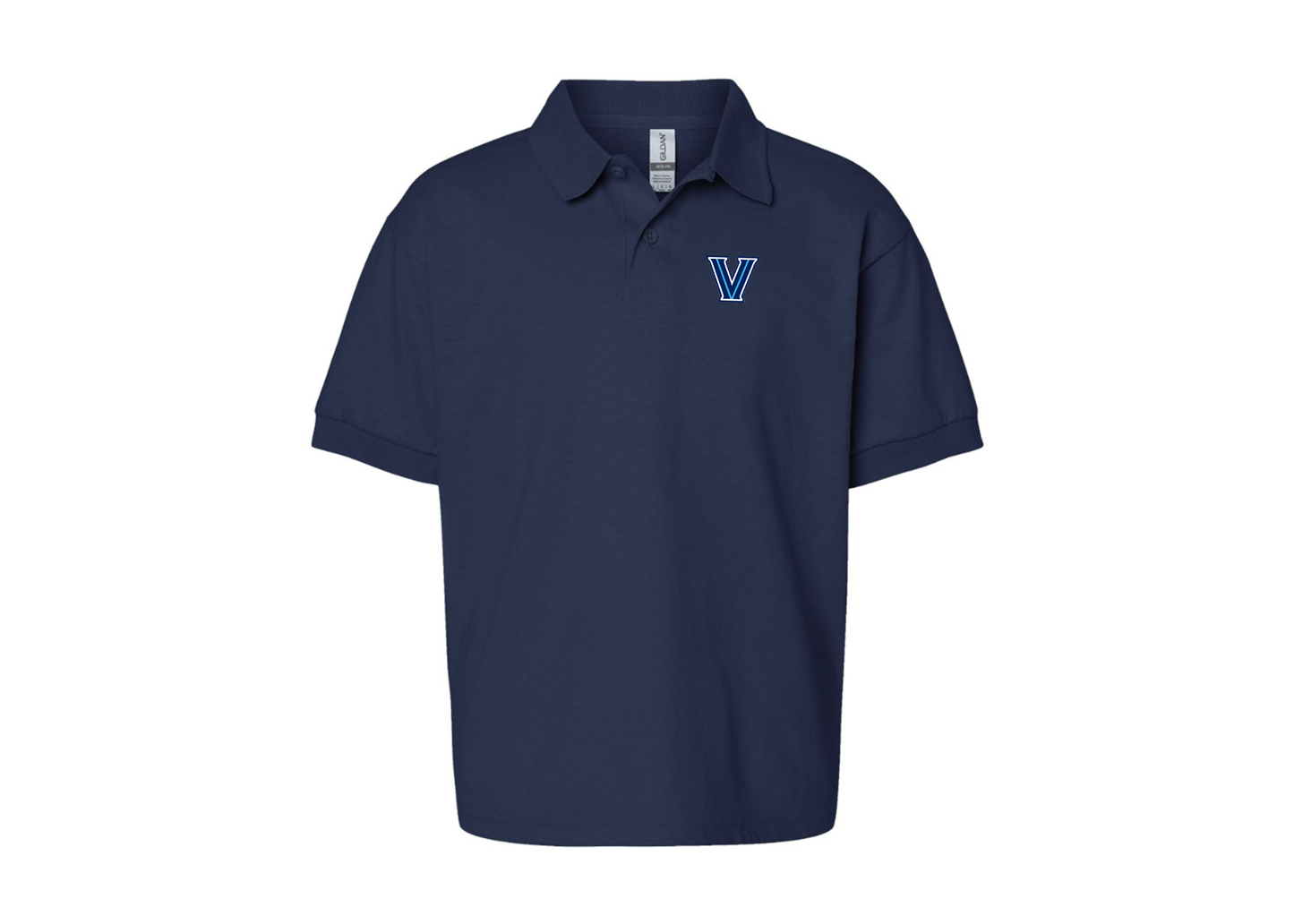 Youth Villanova Wildcats Gildan Dry Blend Jersey Polo