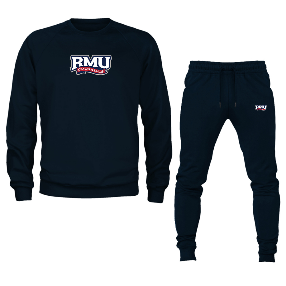 Men's Robert Morris Colonials Logo Crewneck Sweatshirt Joggers Suit