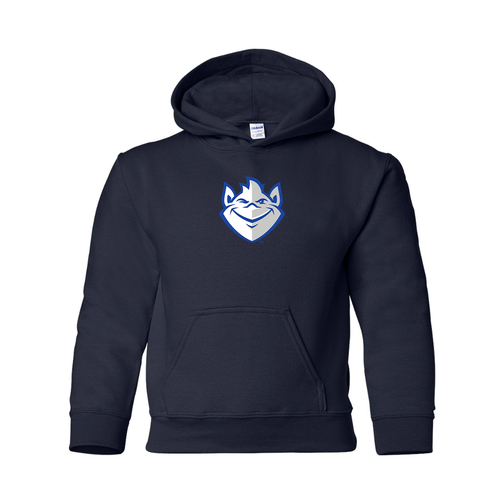 Youth Saint Louis Billikens Logo Gildan Heavy Blend  Hooded Sweatshirt