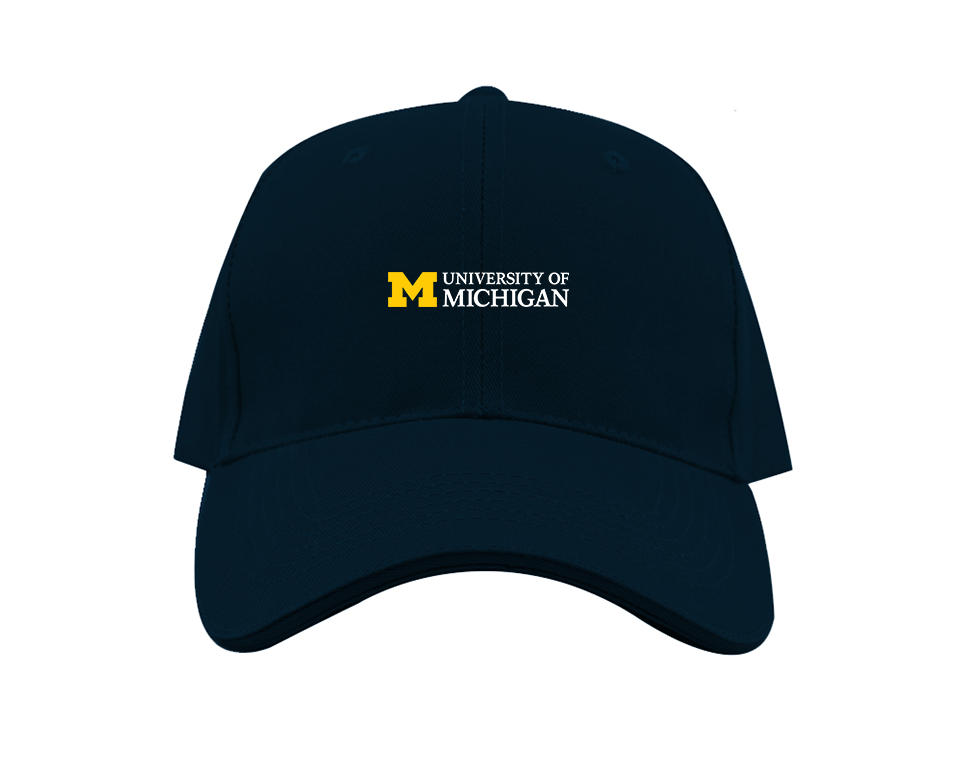 University of Michigan Logo Dad Baseball Cap Hat