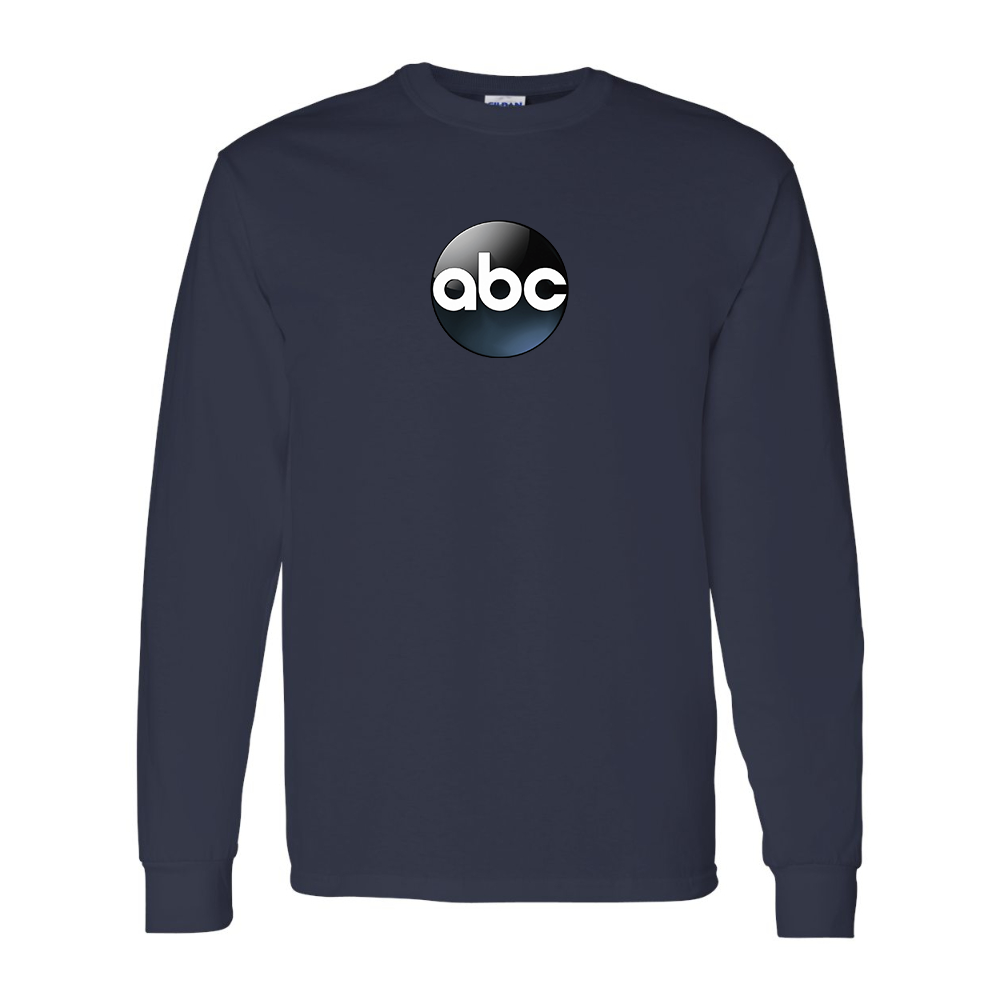 Men's Abc Logo Gildan Heavy Cotton Long Sleeve T-Shirt