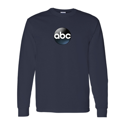 Men's Abc Logo Gildan Heavy Cotton Long Sleeve T-Shirt