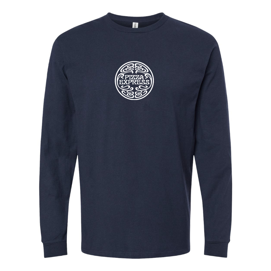 Youth Pizza Express Logo Cotton Long Sleeve T-Shirt