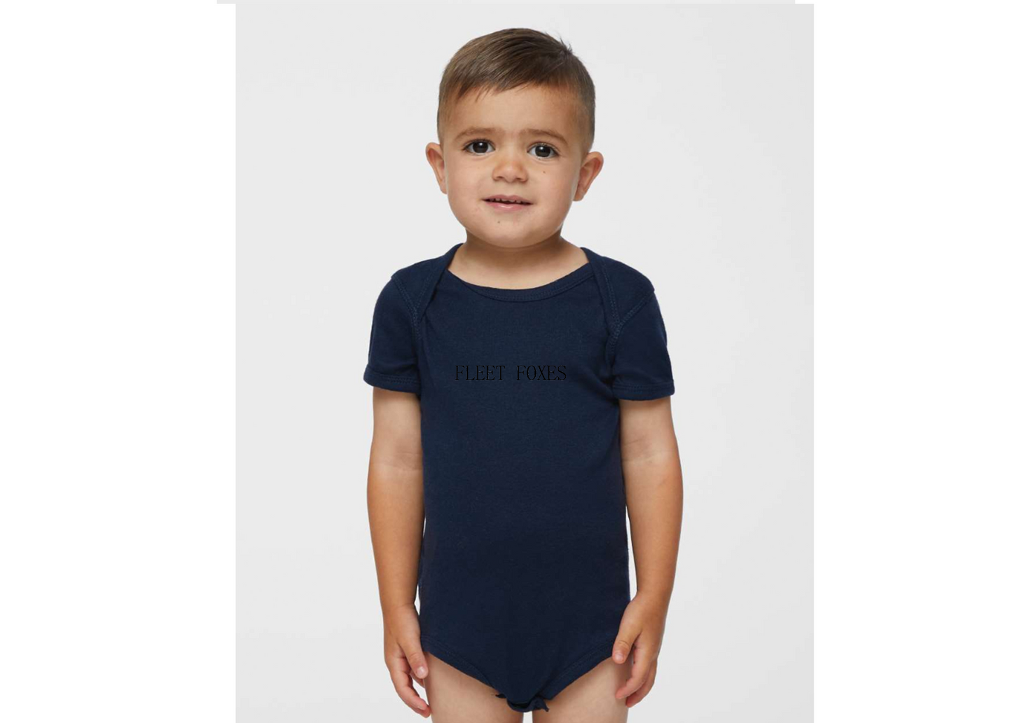 Fleet Foxes Logo  Rabbit Skins Infant Baby Rib Bodysuit