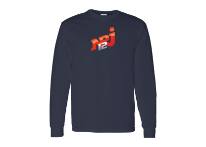 Men's NRJ 12 Logo Gildan Heavy Cotton Long Sleeve T-Shirt