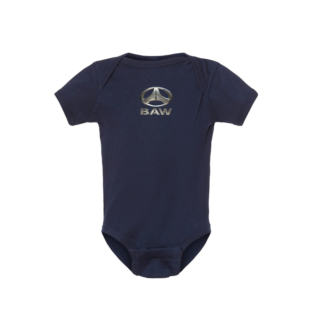Beijing Automobile Works Logo Baby Romper Onesie