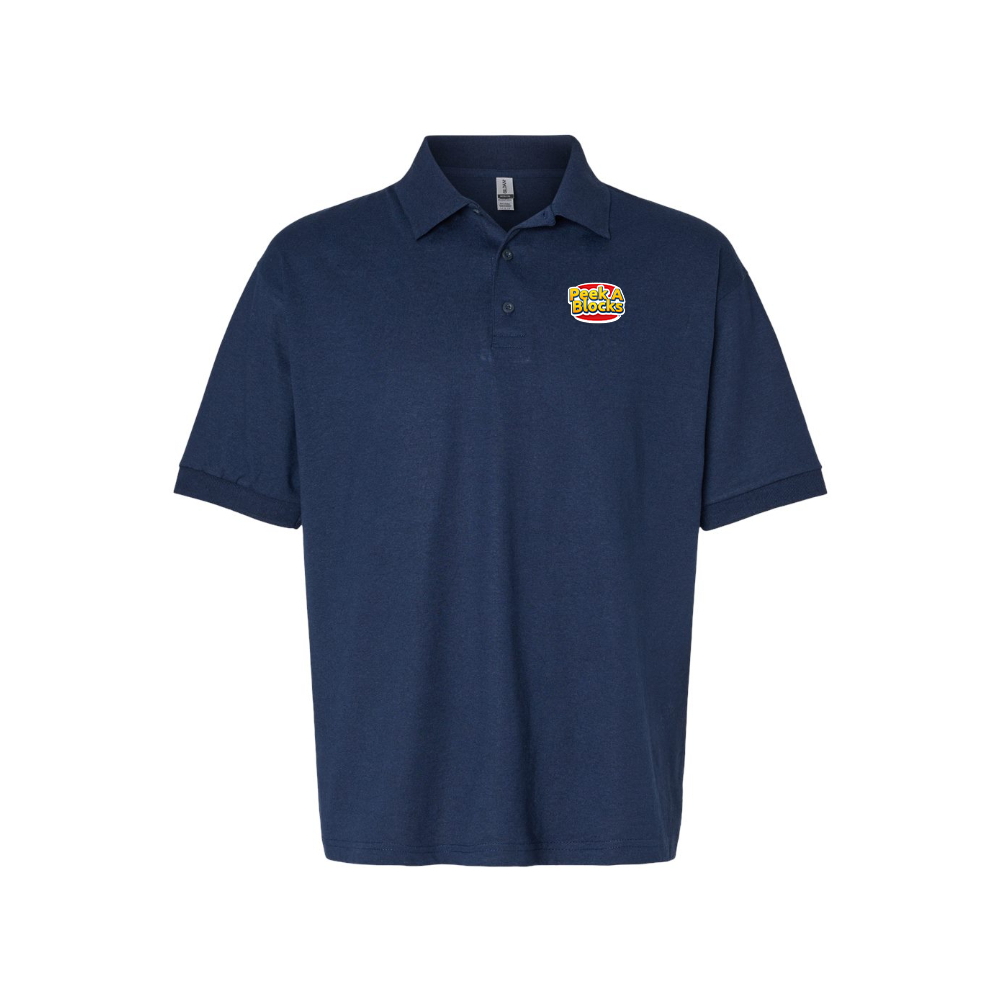 Men's Peek A Blocks Logo Dry Blend Polo