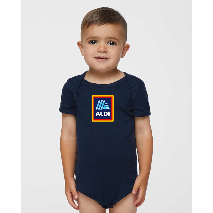 Aldi Logo Rabbit Skins Infant Baby Rib Bodysuit