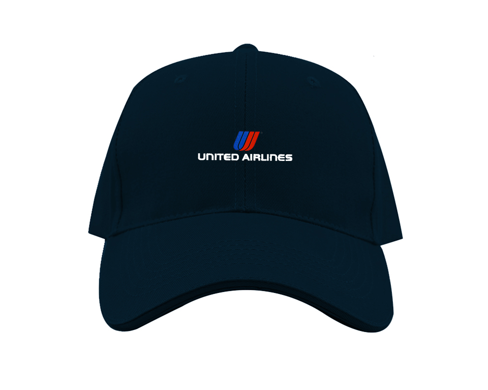 United Airlines Logo Dad Baseball Cap Hat