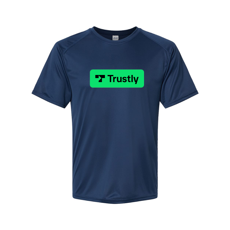 Men's Trustly Horizontal Logo Polyester T-Shirt
