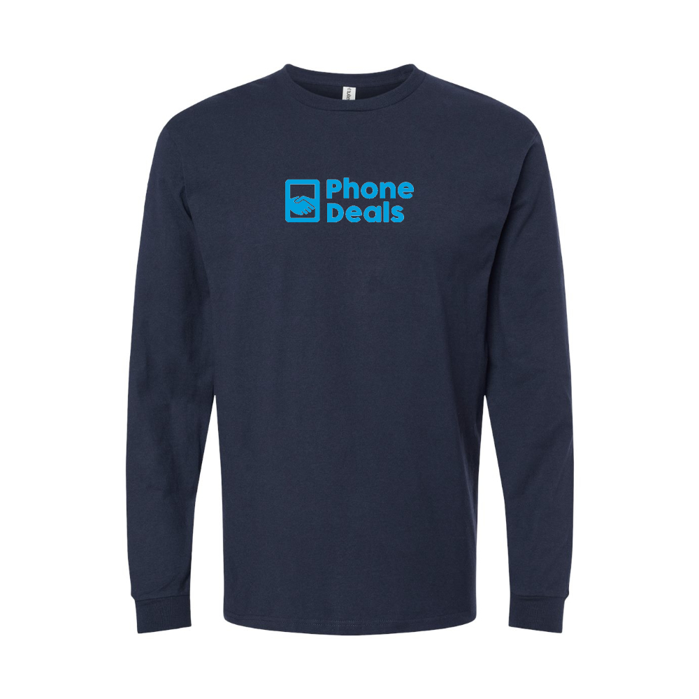 Youth MrPhoneDeals Logo Cotton Long Sleeve T-Shirt