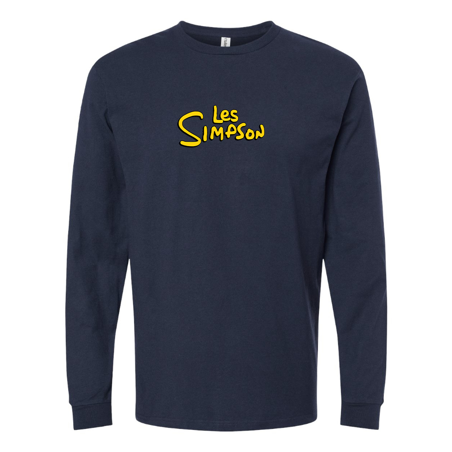 Men's Les Simpson Logo Long Sleeve T-Shirt